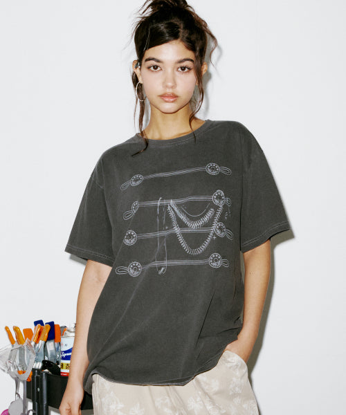 BUTTON TEE IVORY - 2 COLORS