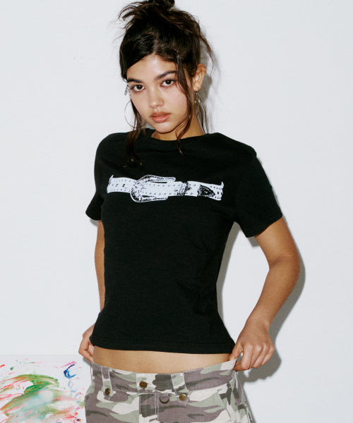 BELT TEE BLACK - 2 COLORS