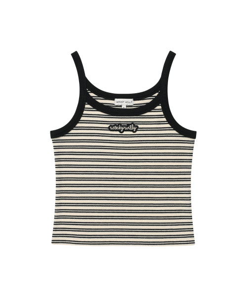 STRIPE SLEEVELESS #GISELLE同款! - 2 COLORS BLACK