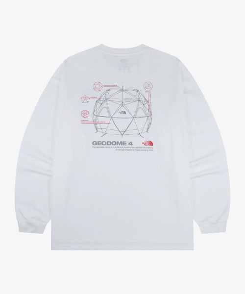GEODOME LONG SLEEVE TEE WHITE