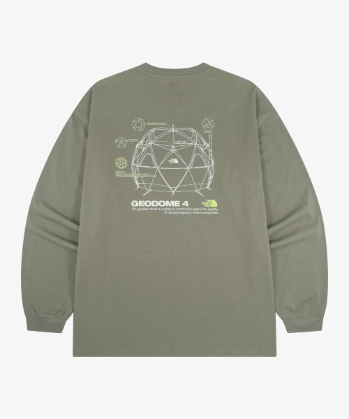 GEODOME LONG SLEEVE TEE SLATE