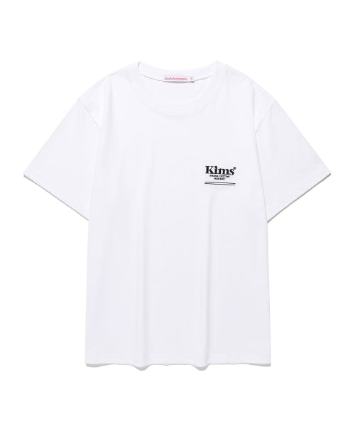 MINI BAM LINE LOGO T-SHIRT - 2 COLORS WHITE