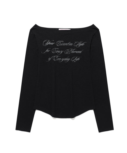 LONG SLEEVE T-SHIRT - 2 COLORS BLACK