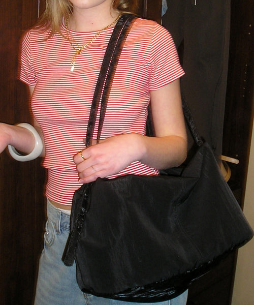 BITTERCELLS TWO-WAY SQUARE BAG - 2 COLORS BLACK