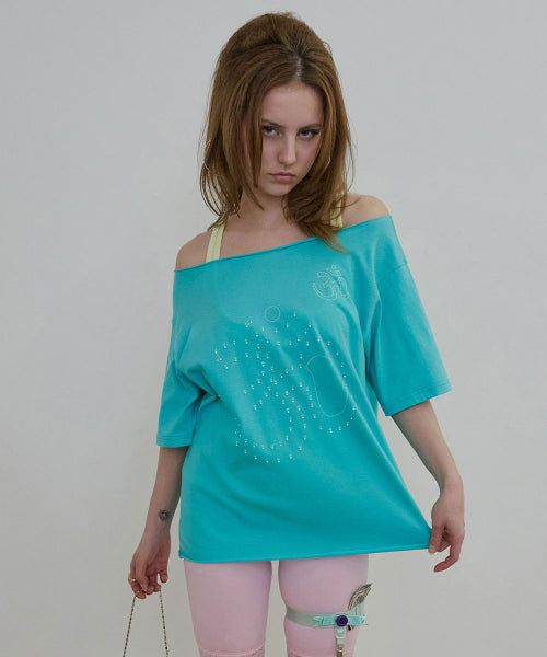 POINT TO OM TEE - 2 COLORS MINT