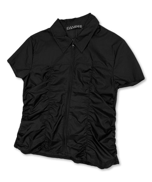 SHIRRING COLLAR - 2 COLORS BLACK