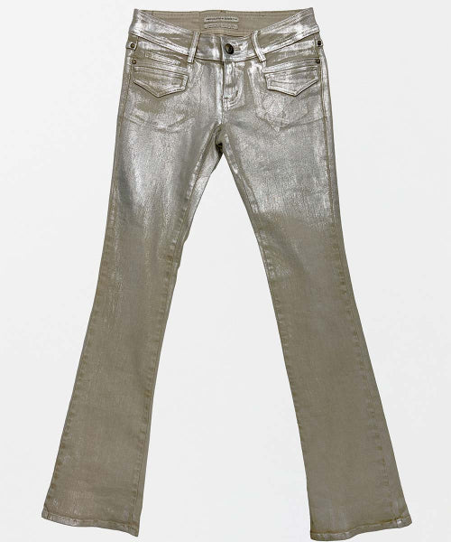 METALLIC BOOTCUT - 3 COLORS SILVER