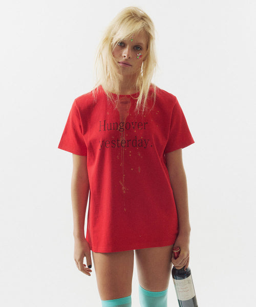 RAW STATEMENT TEE - 3 COLORS RED