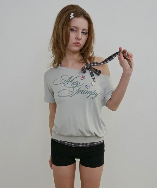 MISS GRUMPY TEE MISTY - 3 COLORS BLUE