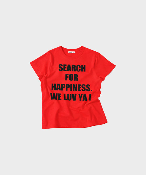 WE NEED LUV CROP TEE - 4 COLORS RED