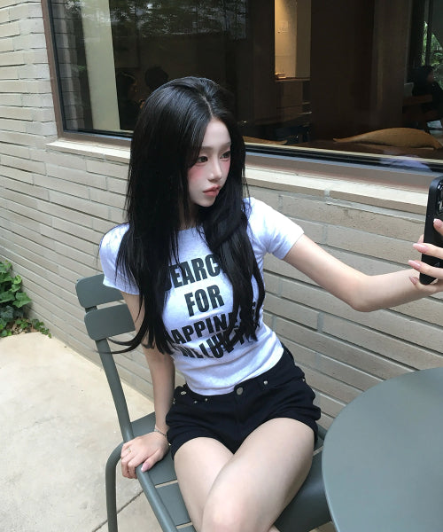 WE NEED LUV CROP TEE - 4 COLORS AS SHOWN