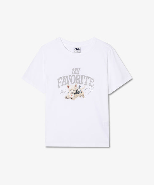 FILA MY T-SHIRT STANDARD (WOMEN) - WHITE 1