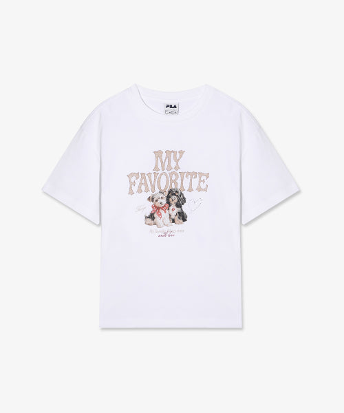 FILA MY T-SHIRT OVER-FIT (WOMEN) - WHITE 1