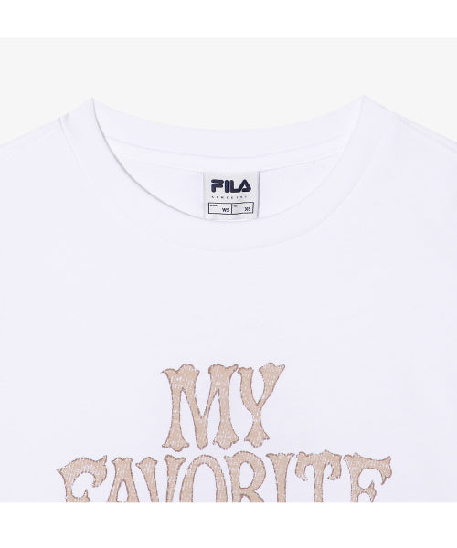 FILA MY T-SHIRT OVER-FIT (WOMEN) - WHITE 3