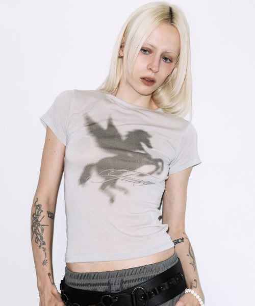 FANCY CLUB SHADOW PEGASUS TEE - 3 COLORS GREY