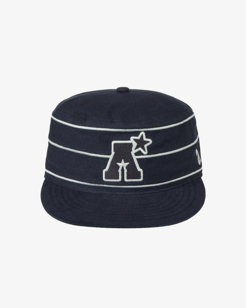 A LOGO PILLBOX CAP - 2 COLORS NAVY