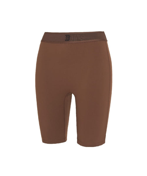 BASIC BAND LOGO POINT BIKE SHORTS BOS #KARINA同款! BROWN