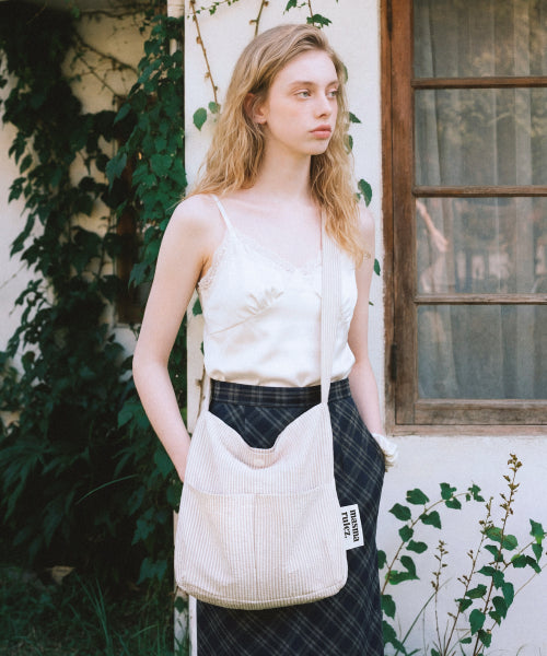 SNACK ECO CROSSBAG - 11 COLORS PENCIL LINE BEIGE