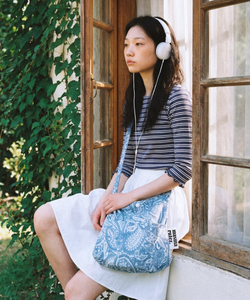 SNACK ECO CROSSBAG - 11 COLORS PAISLEY BLUE