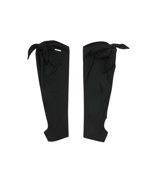 CAWL TIE KNEE SOCKS #REI同款! - 2 COLORS BLACK