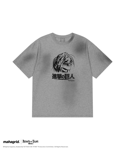 [ATTACK ON TITAN] DIRTY WASHED EREN BERSERK TEE - 2 COLORS