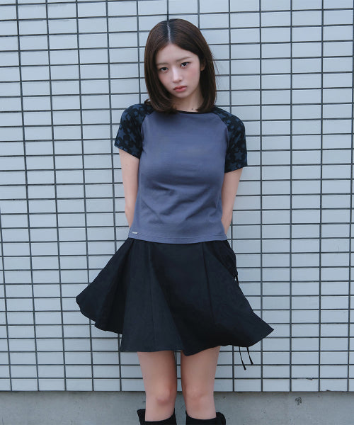 DRAPED SIDE POCKET MIDI SKIRT #REI同款! - 2 COLORS BLACK