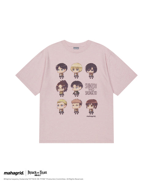 [ATTACK ON TITAN] SASAGEYO CHARACTER TEE - 2 COLORS