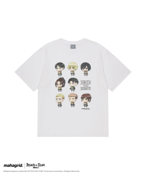 [ATTACK ON TITAN] SASAGEYO CHARACTER TEE - 2 COLORS