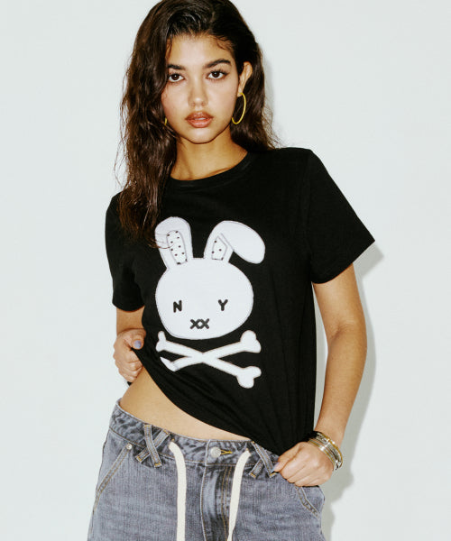 BUNNY TEE BLACK - 2 COLORS