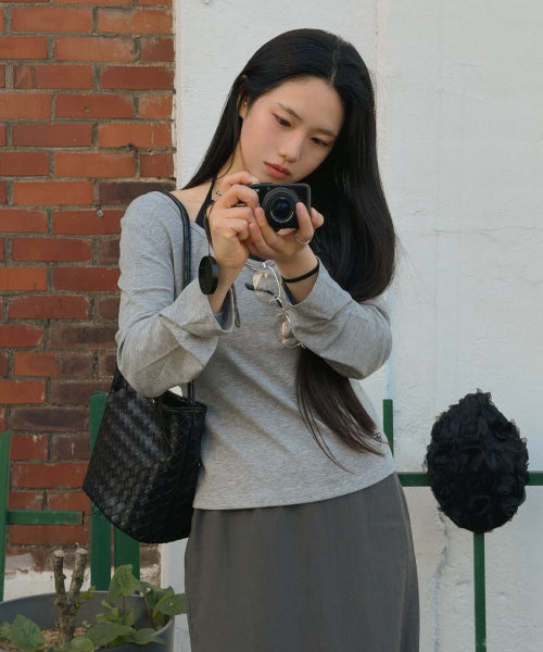 AREN WEAVING SHOULDER BAG - 5 COLORS WHITE