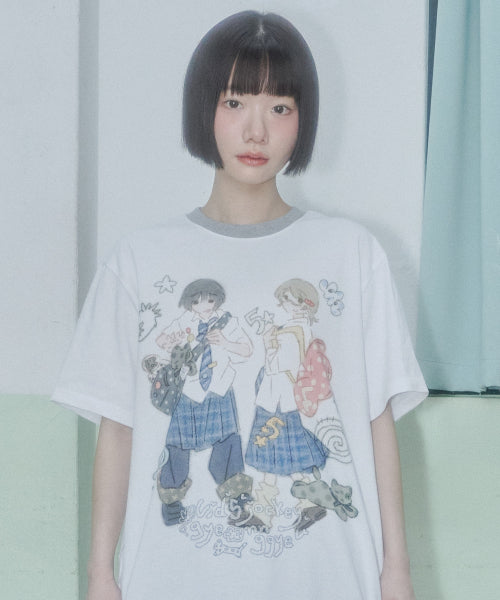VICKY GIRLS TEE - 2 COLORS