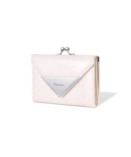 CRINKLE TRIANGLE FRAME WALLET BLOSSOM AS SHOWN