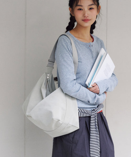 ROOMY HOBO BAG NUBUCK - 2 COLORS CREAM