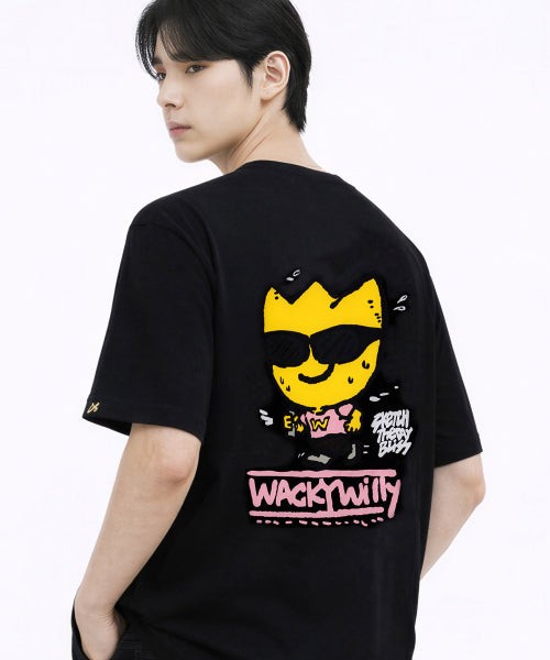 RECLOW WAKY WILLY SHORT SLEEVE TEE - 2 COLORS BLACK