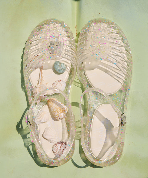 GLAIR STRAPPY SANDALS - CLEAR STAR AS SHOWN