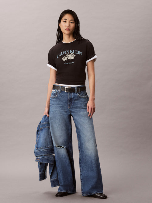 LOGO GRAPHIC RELAXED FIT T-SHIRT BLACK