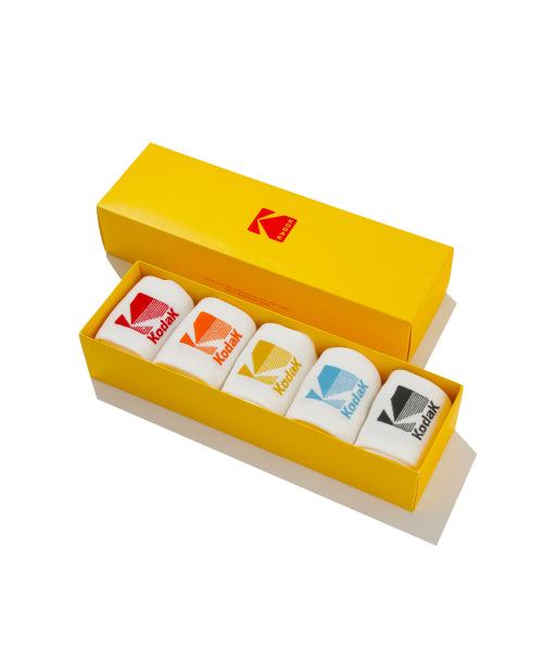 KODAK MULTI LOGO PACKAGE SOCKS 5PC MULTI