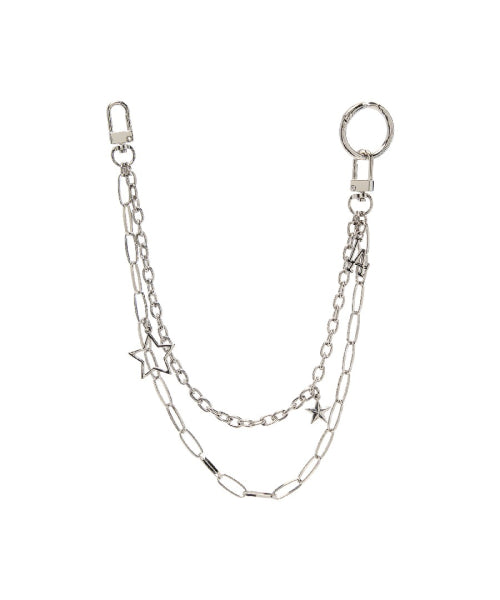 STAR JEWELRY CHAIN LONG KEYRING LA #KARINA同款! SILVER