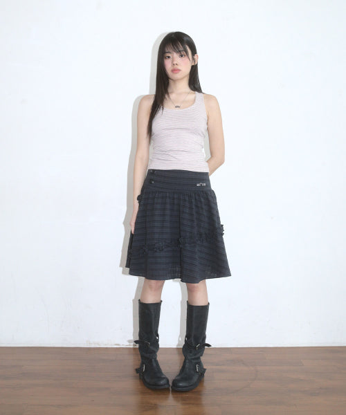 BERRY FRILL SKIRT - 2 COLORS