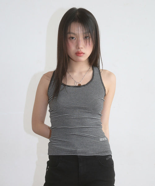 RIPPLE STRIPE SLEEVELESS - 3 COLORS