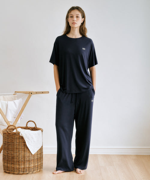 UNDERWEAR CLASSIC LOGO LOUNGE SET - 2 COLORS NAVY