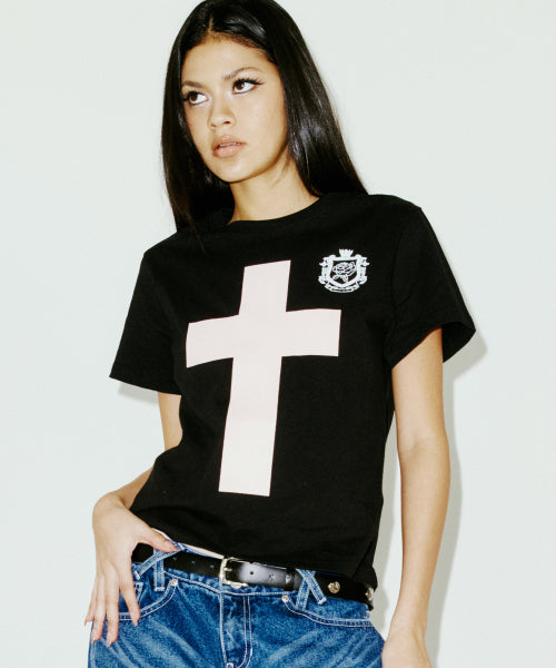 CROSS TEE BLACK - 3 COLORS