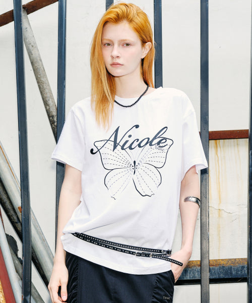NICOLE BUTTERFLY SLEEVE TOP #徐睿知同款! - 13 COLORS BLACK