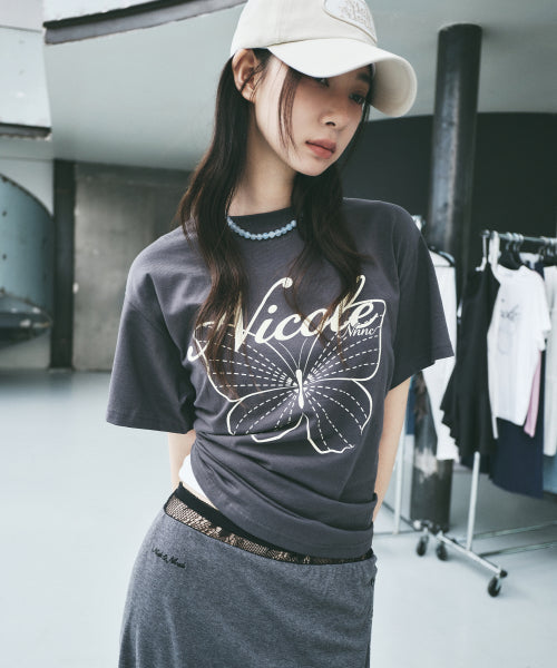 NICOLE BUTTERFLY SLEEVE TOP #徐睿知同款! - 13 COLORS CREAM