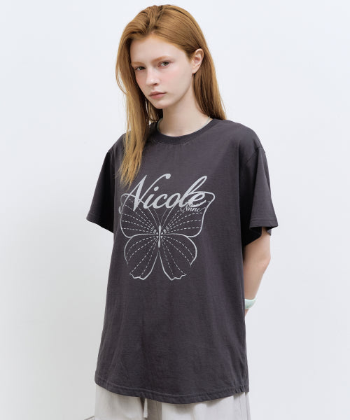 NICOLE BUTTERFLY SLEEVE TOP #徐睿知同款! - 13 COLORS SILVER