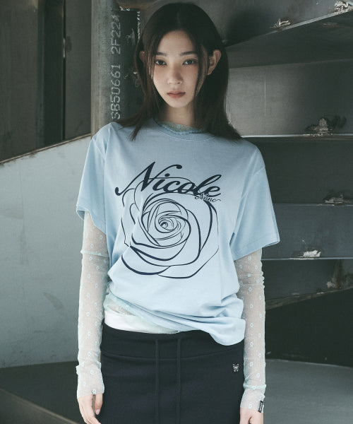 NICOLE ROSE SLEEVE TOP #徐睿知同款! - 11 COLORS NAVY