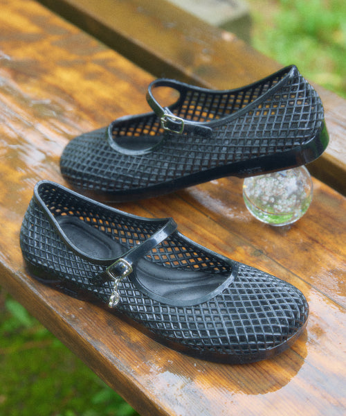 JELLY STRAP SHOES BLACK