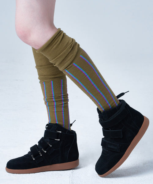 HIGH TOP SNEAKERS - 2 COLORS BLACK