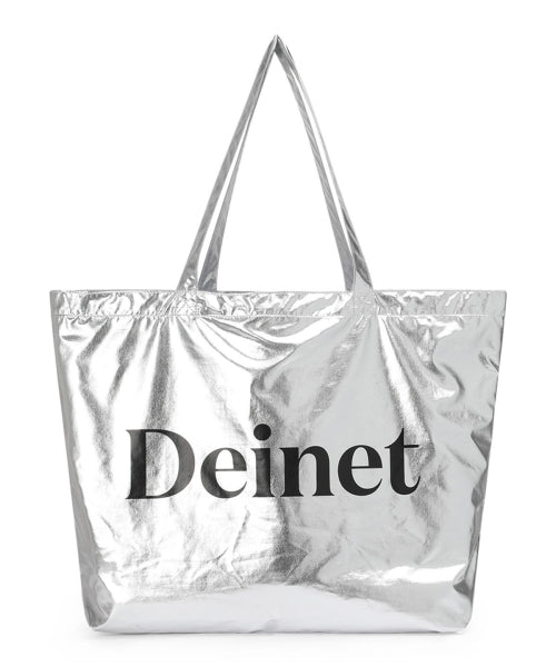 ESSENTIAL LOGO SHOULDER BIG BAG - 2 COLORS SILVER