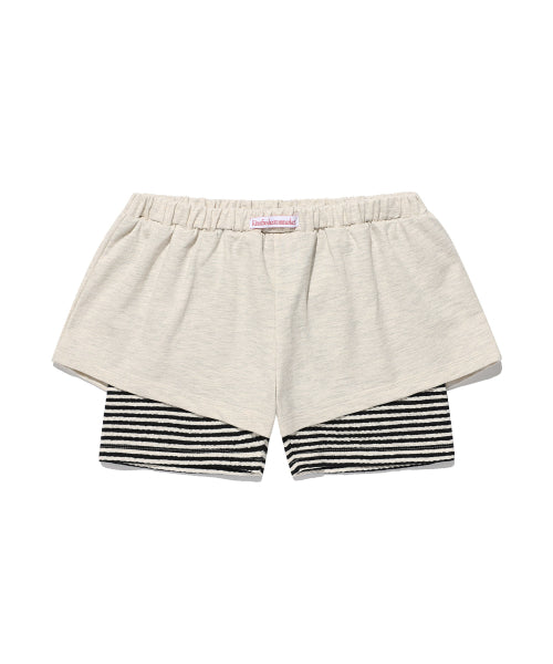 KIMS LAYERED SHORTS - 2 COLORS OATMEAL